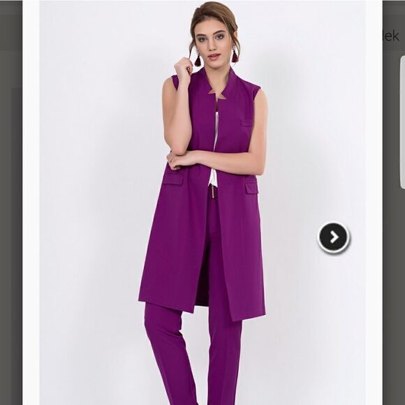 Harvé Bernard long vast coat. - Picture 4 of 5